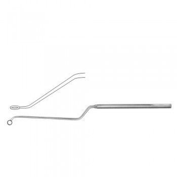 Nicola Micro Curette Bayonet Shaped - Left Stainless Steel, 21.5 cm - 8 1/2" Diameter 6.5 mm Ø